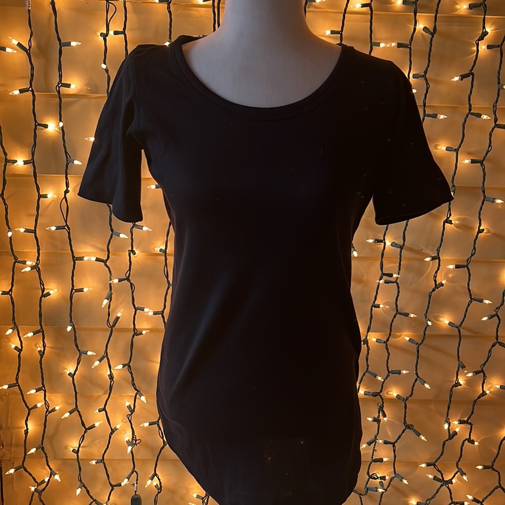 diane von furstenberg black shirt vintage